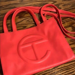 Telfar Medium Red Shopping Bag